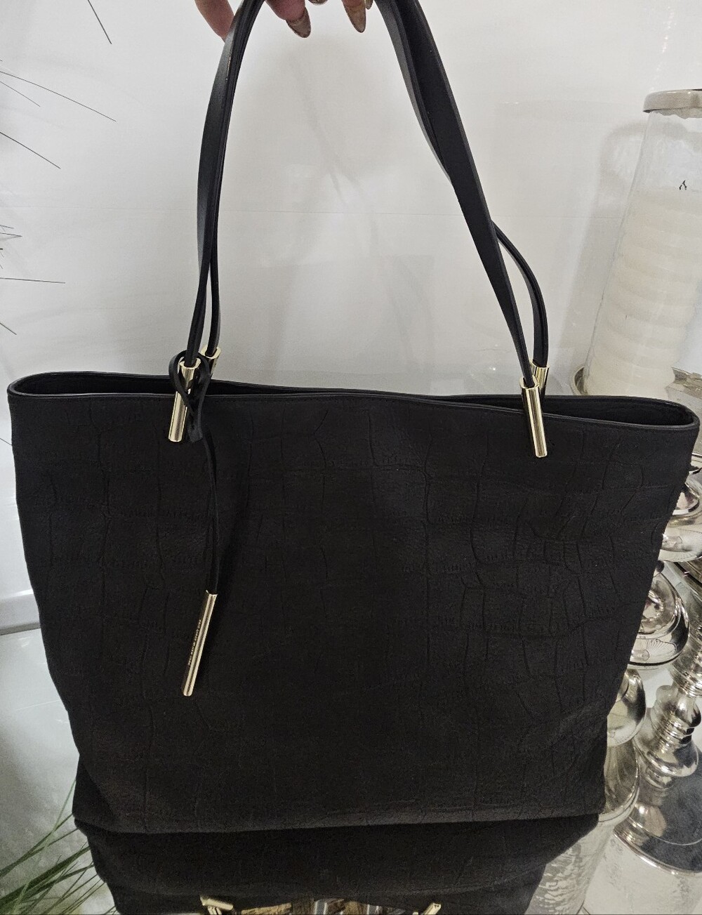 kate spade Black Tote with Gold Hardware